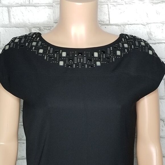 Ann Klein Embellished black dress - Picture 12 of 14